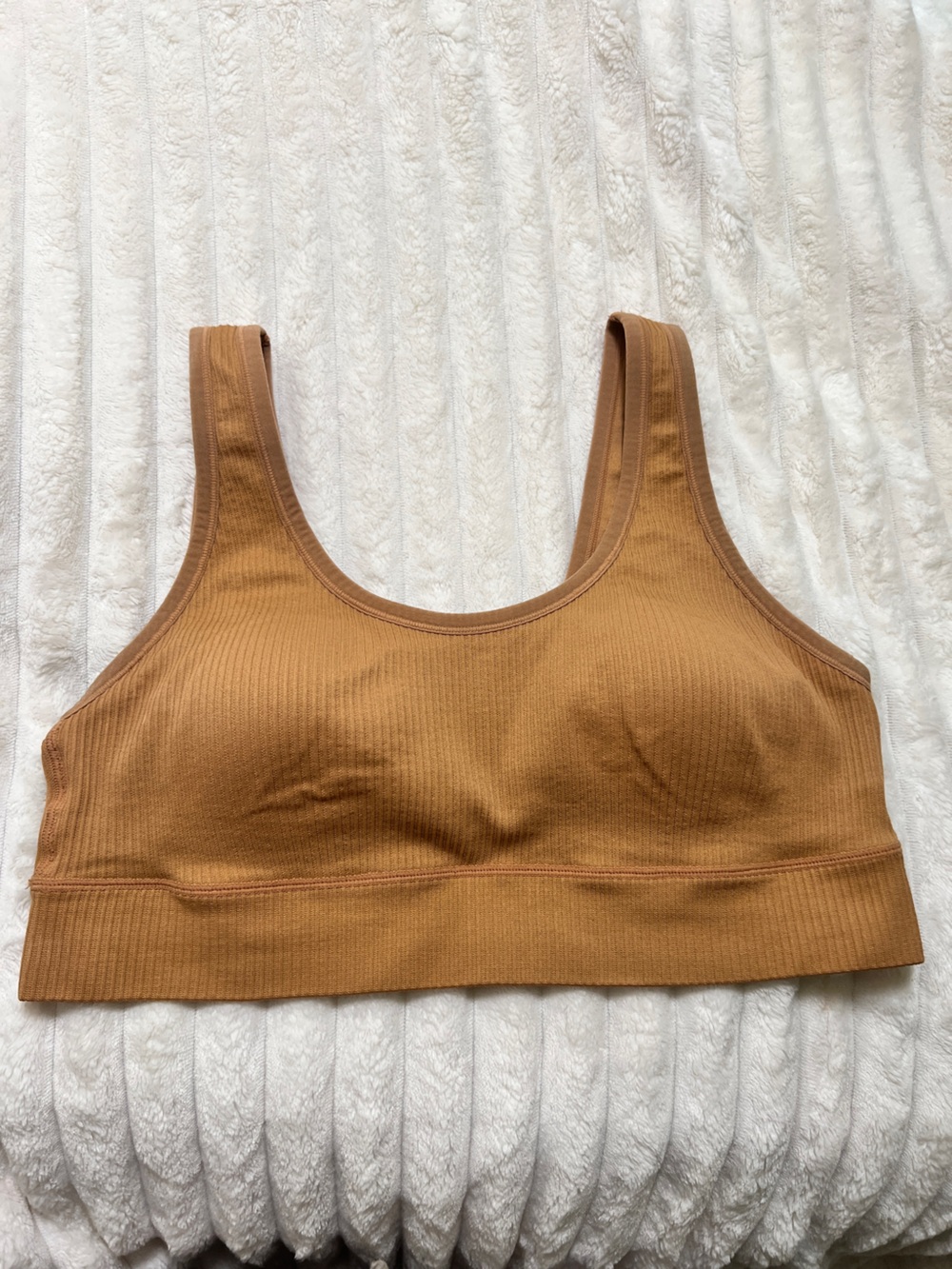 Torrid Seamless Ribbed Tank Bralette in Caramel